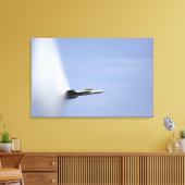 Een F/A-18E Super Hornet bereikt de snelheid van z Canvas Afdruk (Insitu (Woonkamer))