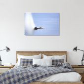 Een F/A-18E Super Hornet bereikt de snelheid van z Canvas Afdruk (Insitu (Slaapkamer))