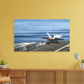 Een F/A-18E Super Hornet Canvas Afdruk (Insitu (Woonkamer))