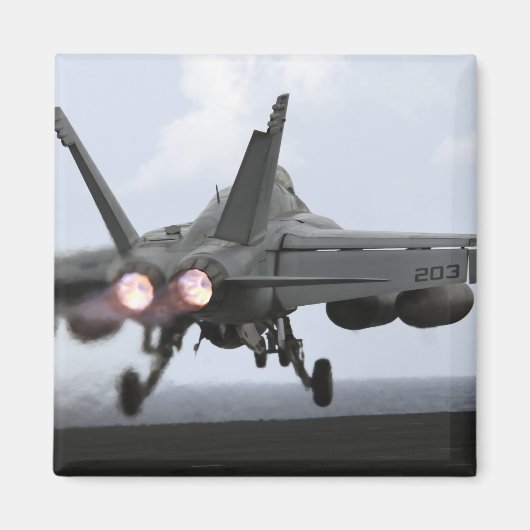 Een F/A-18E Super Hornet-draagraketten Magneet (Voorkant)