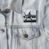 Een F/A-18E Super Hornet-draagraketten Vierkante Button 5,1 Cm (In situ)