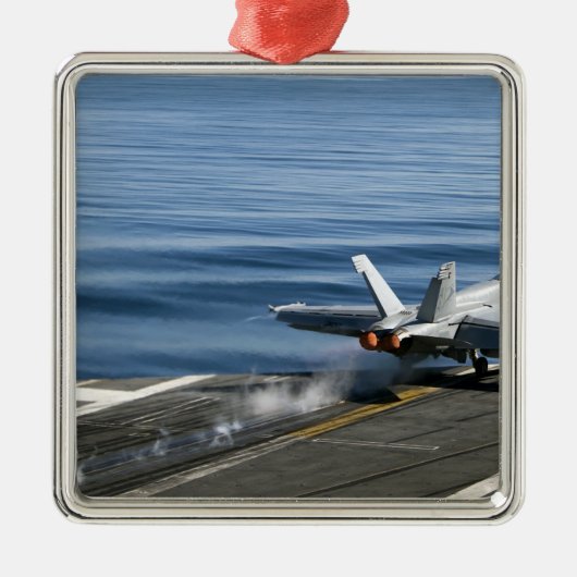 Een F/A-18E Super Hornet Metalen Ornament (Voorkant)