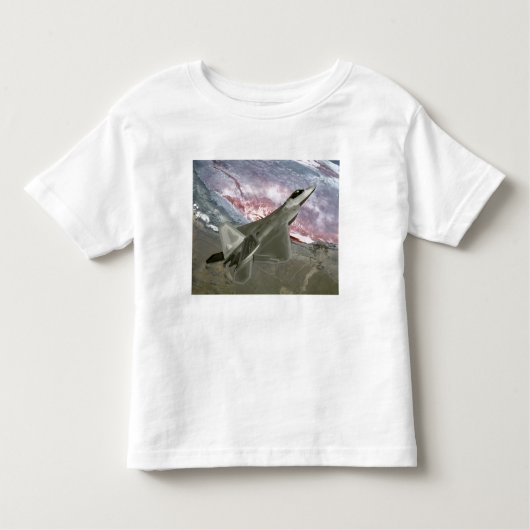 Een F/A-22 Raptor voert een opleidingsmissie Kinder Shirts (Voorkant)