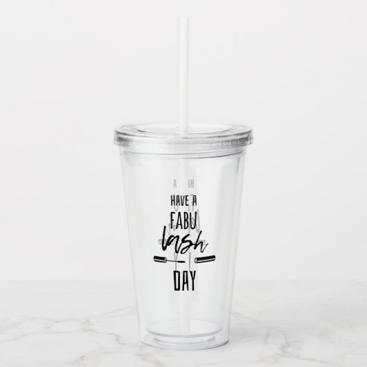 Een Fabu Lash-dag Acryl Drinkbeker (Voorkant)
