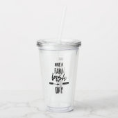 Een Fabu Lash-dag Acryl Drinkbeker (Achterkant)
