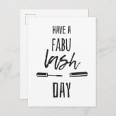 Een Fabu Lash-dag Briefkaart (Voorkant / Achterkant)