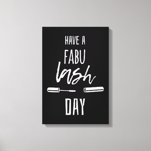 Een Fabu Lash-dag Canvas Afdruk (Voorkant)