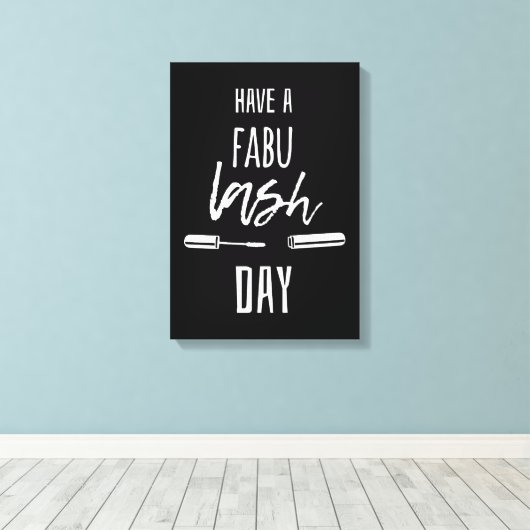 Een Fabu Lash-dag Canvas Afdruk (Insitu (Houten vloer))