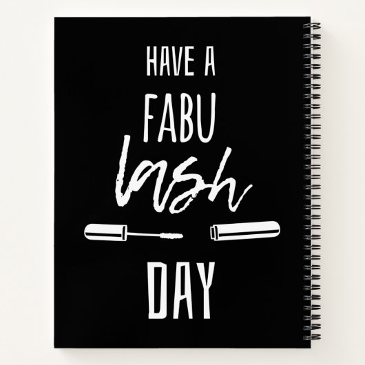 Een Fabu Lash-dag Notitieboek (Achterkant)