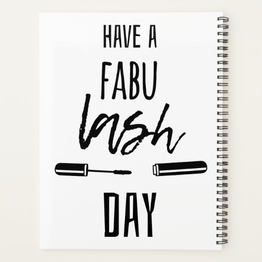 Een Fabu Lash-dag Planner (Achterkant)