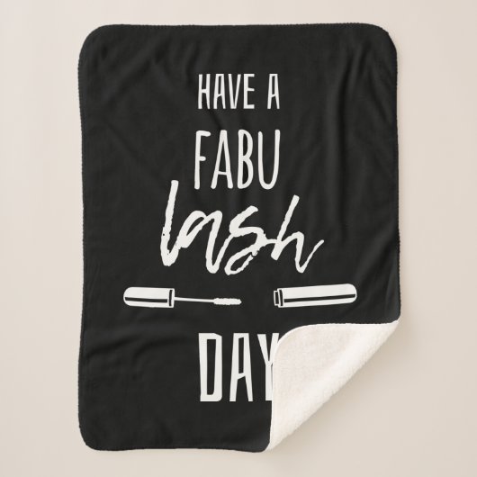 Een Fabu Lash-dag Sherpa Deken (Voorkant)