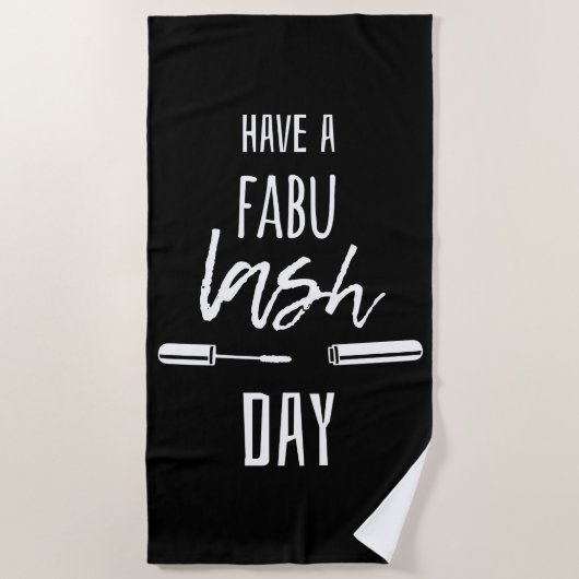 Een Fabu Lash-dag Strandlaken (Voorkant)