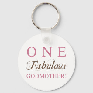 Eén Fabulous Godmoeder Gifts Sleutelhanger