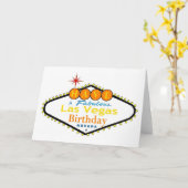 Een Fabulous Las Vegas Birthday Kaart (Gele Bloem)