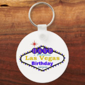 Een Fabulous Las Vegas Birthday Sleutelhanger (Voorkant)