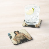 Een Fair Warrior (olie op doek) Drankjes Onderzetter (Rechterzijde)