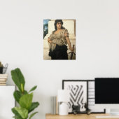 Een Fair Warrior (olie op doek) Poster (Thuiskantoor)