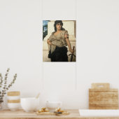 Een Fair Warrior (olie op doek) Poster (Keuken)