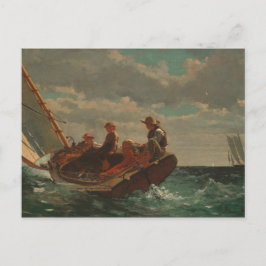 Een Fair Wind Canvas afdrukken Briefkaart