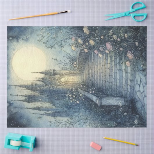Een Fairy Moon Serie Ontwerp #10 Tissuepapier (Craft)