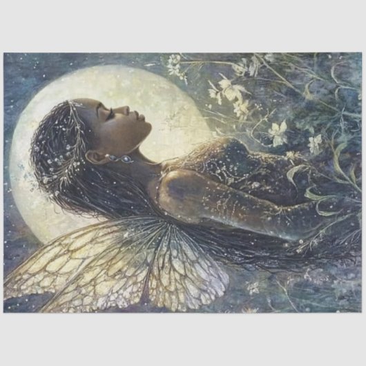 Een Fairy Moon Serie Ontwerp #1 Tissuepapier (Voorkant)