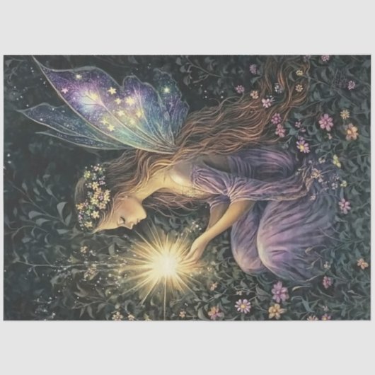 Een Fairy Moon Serie Ontwerp #3 Tissuepapier (Voorkant)