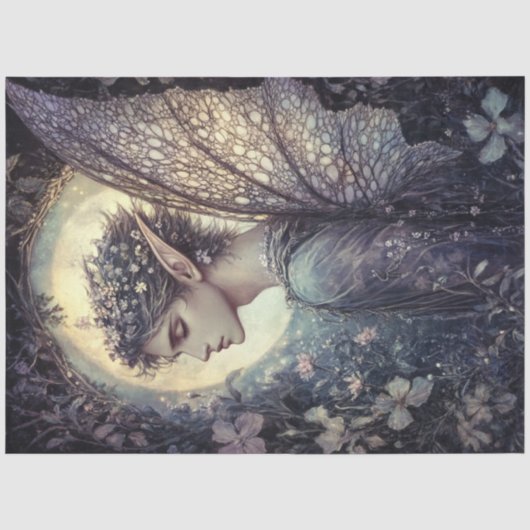 Een Fairy Moon Series Design #13 Tissuepapier (Voorkant)