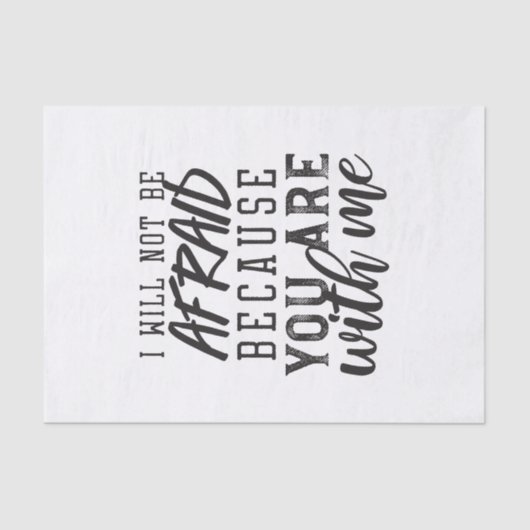 Een Faith-gebaseerde herinnering: Vertrouwen in de Tissuepapier (Voorkant)