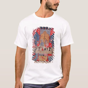 Een familie die bij de lijst van Passover wordt ve T-shirt