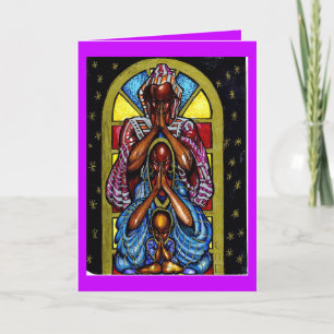 EEN FAMILIE DIE SAMEN VERBLIJF SAMEN BIDT KAART