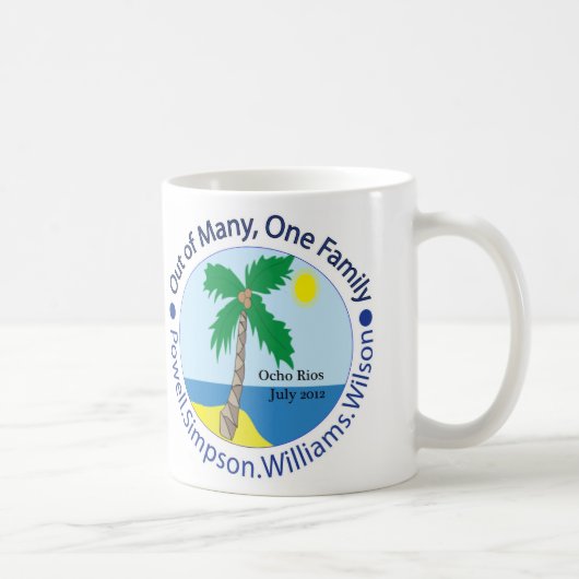 Eén familie-mok koffiemok (Rechts)