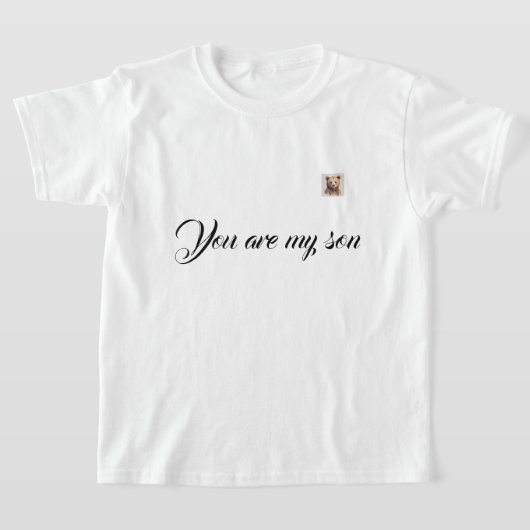 Een familie T-shirt met een leuk beren afbeelding  (Laagn)