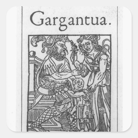 Een familie van Giants Vierkante Sticker (Voorkant)