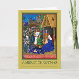 EEN FAMILIE VROLIJKE KERSTVAKANTIE KAART