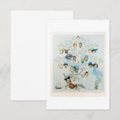 Een familieboom 1959-portret kaart (Voorkant / Achterkant)