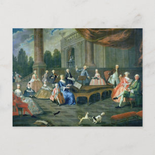 Een familieresconcert in Chateau Renescure Briefkaart