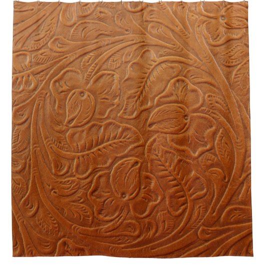 Een fancy bruine lichtgekleurde achtergrond van douchegordijn (Voorkant)