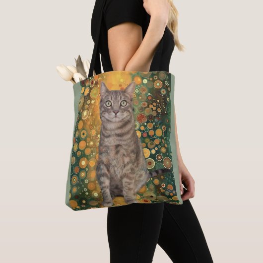 Een Fancy Kat Tote Bag (Dichtbij)