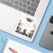 Een Fancy Prom Mask Fun Masquerade Ball Quinceaner Sticker (Laptop met iPhone)