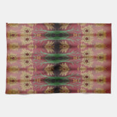 Een Fancy Rozen schuur rode theedoek (Horizontaal)