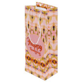 Een Fancy Thanksgiving wijnpapieren geschenkzak Wijn Cadeautas (Achterkant Gekanteld)