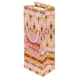 Een Fancy Thanksgiving wijnpapieren geschenkzak Wijn Cadeautas