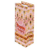 Een Fancy Thanksgiving wijnpapieren geschenkzak Wijn Cadeautas (Voorkant Gekanteld)