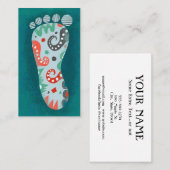 Een Fancy voet Visitekaartjes (Voorkant / Achterkant)