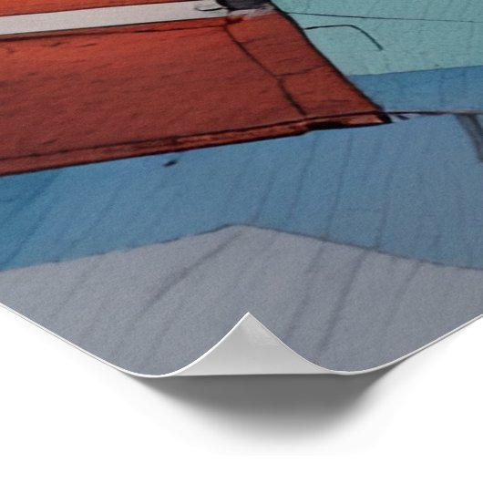 Een fantasie kat astronaut poster (Hoek)