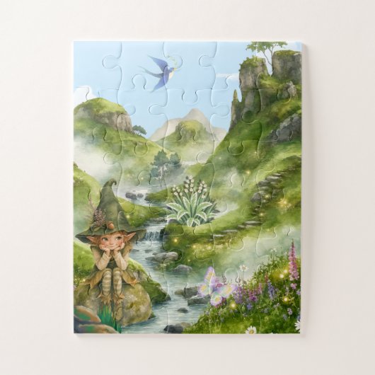 Een fantasiescène legpuzzel (Verticaal)