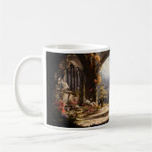 Een fantasiewereld van paleizen en bloemen koffiemok (Links)