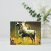 Een fantasiewezen briefkaart (Staand voorkant)