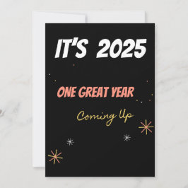 EEN FANTASTISCH JAAR VOLGENS Positieve affirmaties Feestdagenkaart