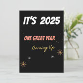 EEN FANTASTISCH JAAR VOLGENS Positieve bevestiging Feestdagenkaart (Staand voorkant)